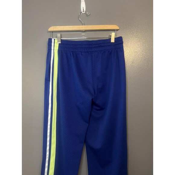 Danskin Now Pants Womens Small Blue Mesh Track Athletic Royal Side Stripe Trim - Picture 5 of 11